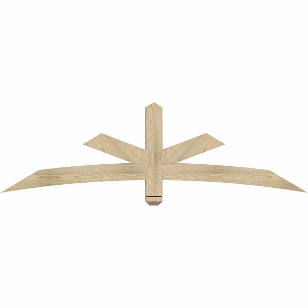 Ekena Millwork Alberta Rough Sawn Timber Gable Bracket, Douglas Fir, 72"W x 21"H x 4"D x 4"F, 7/12 Pitch GBW072X21X0404ALB00RDF - main